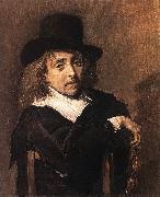 HALS, Frans Seated Man Holding a Branch oil painting on canvas
